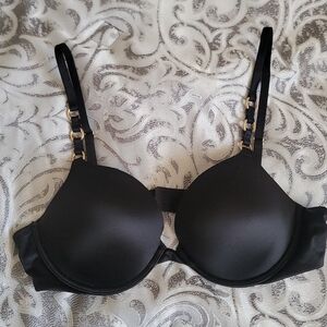 Victoria's Secret Black Bra with Gold Accents